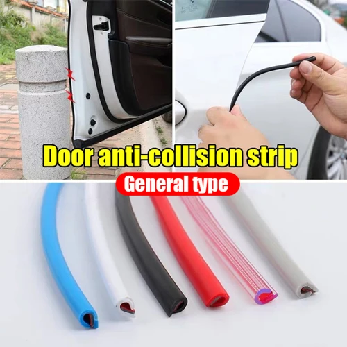 Tira anticolisión para puerta de coche tipo U, protección Universal para puerta de coche, Protector de borde, tira de moldura de estilo, parachoques de goma para arañazos