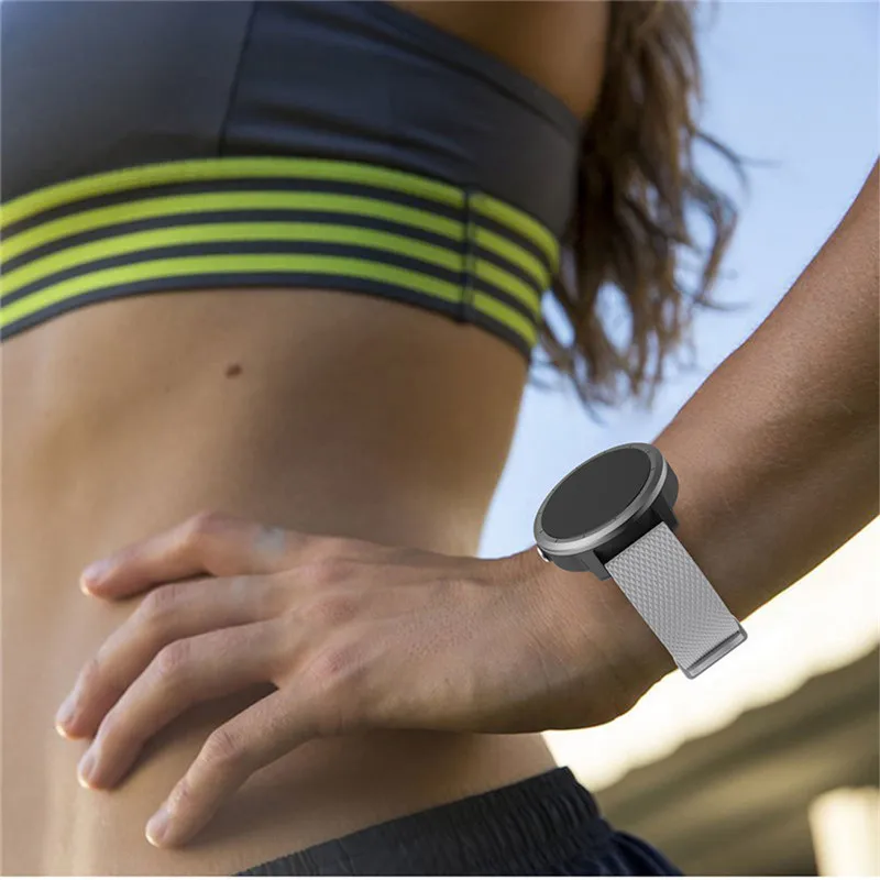 Buntes Weiches Silikon-Ersatzarmband für Garmin Vivoactive3 Vivomove HR Smart-Armband für Garmin Vivoactive 3 Uhrenarmband – Detail 29