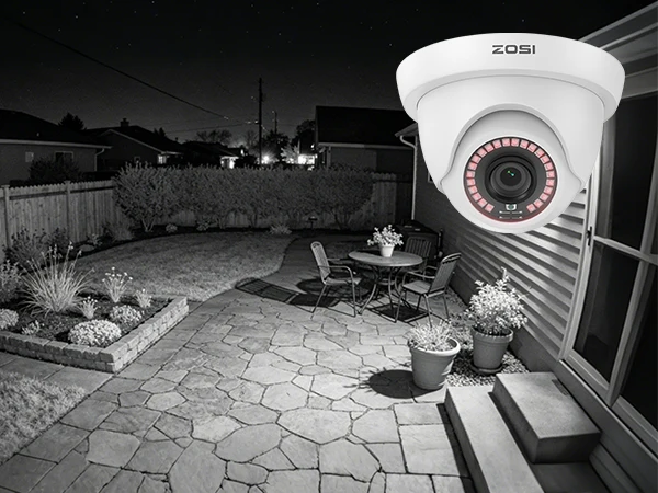 ZOSI 8CH 1080P Wired Security Camera System H.265+ 8CH 5MP Lite HD CCTV DVR Recorder 2MP Indoor/Outdoor Dome Surveillance Camera