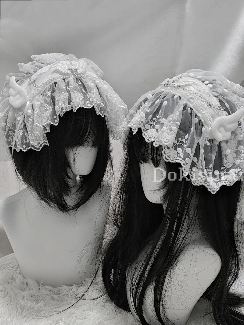 الأصلي الجديد اليابانية Rojita نمط الملاك الألغام سلسلة SC عقال لوليتا العروس ثقافة فرعية 2D الحلو لطيف هيرباند إكسسوارات الشعر #2