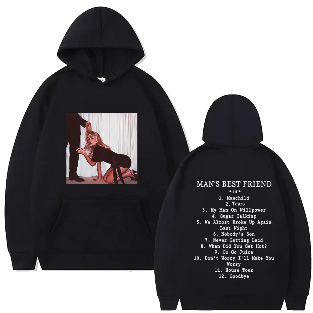 

Sabrina Carpenter Man's Best Friend Album Graphic Hoodie Men Women Fashion Casual Oversized Streetwear Man Fleece Cotton Hoodies