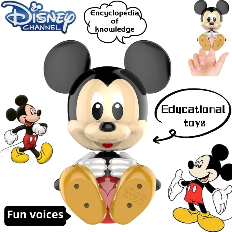

Disney Mickey Creative Two-dimensional Cartoon Interactive Stress Relief Toys Cute Anime Peripheral Finger Doll Ornament Gifts