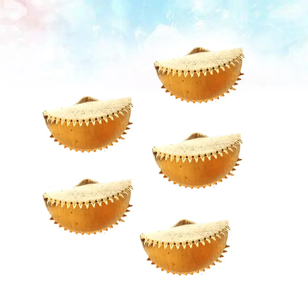 

60 шт. 20 мм полукруглые застежки-коннекторы с текстурой, зажимы для обжима, фурнитура для рукоделия, золотистые полукруглые застежки