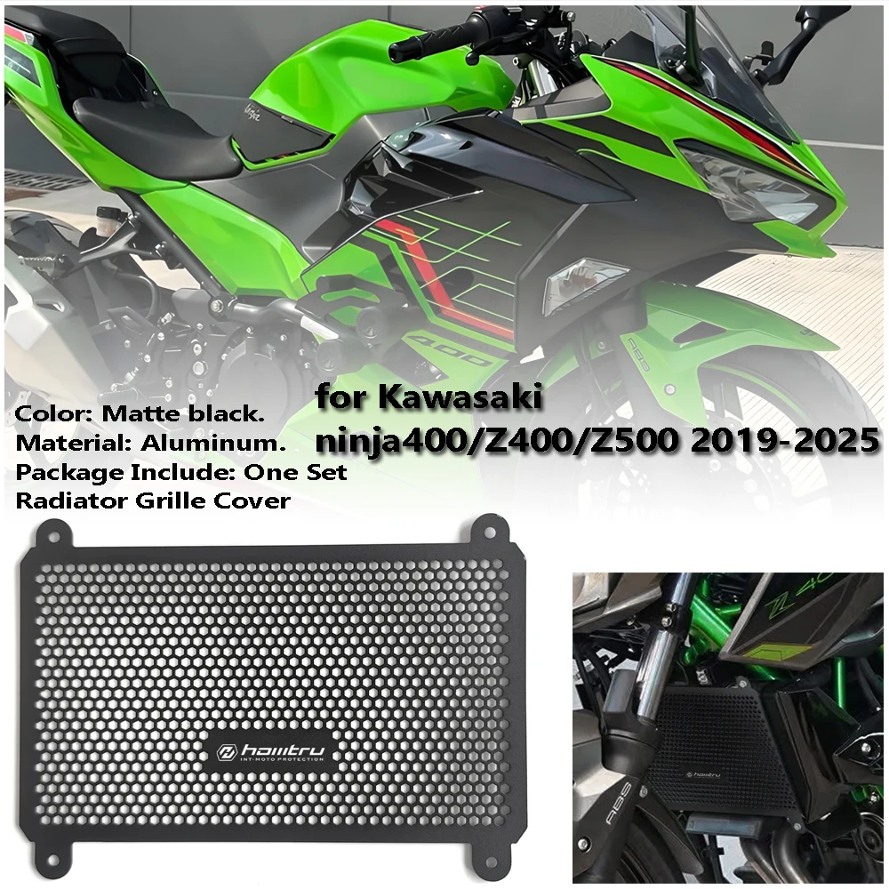 

Honeycomb shape Motorcycle Radiator Core Guards Grille Cover Protection for Kawaskai Ninja 400 Z400 Z500 2019-2025