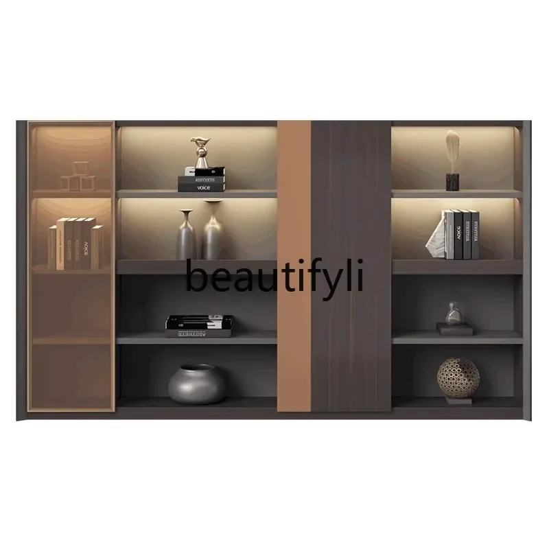 

CC Boss Office Light Luxury Wooden Archive Data Manager Room File Cabinet Storage Cabinet