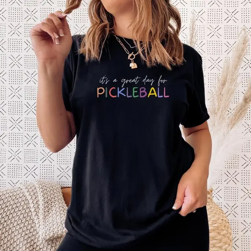 Great Day for Pickleball T Shirt Love Player Sport Fun