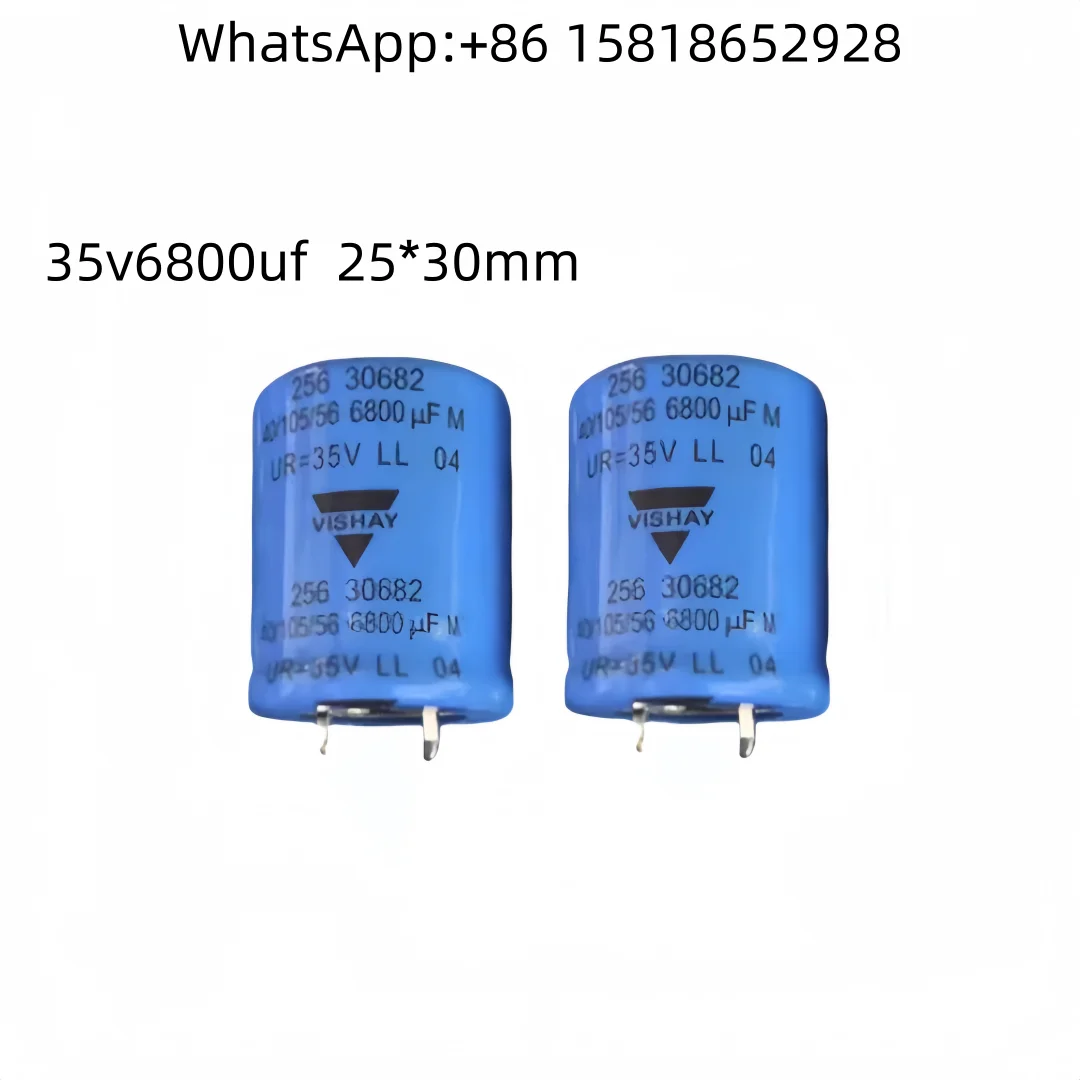 2pcs-35v6800uf-6800uf35v-tamanho-25-30mm-capacitores-eletroliticos-de-filtragem-de-Audio-vishay