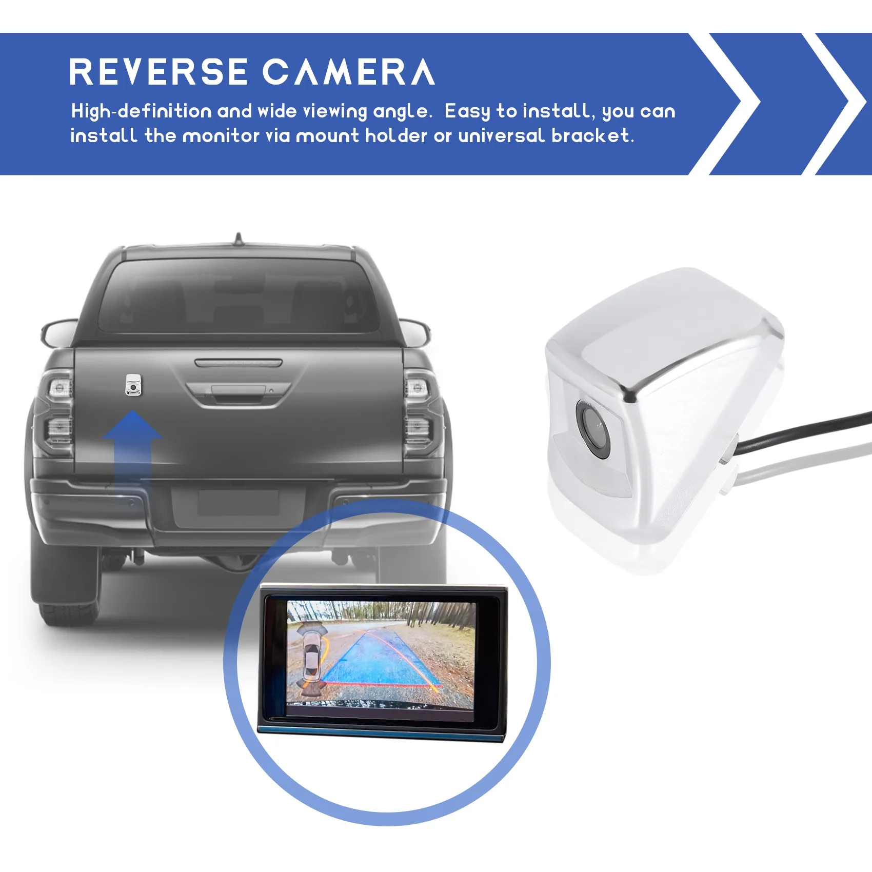 For Toyota Hilux AN120 AN130 2010-2018 Car Rear View Camera  Super Hot ra Tailgate Camera B