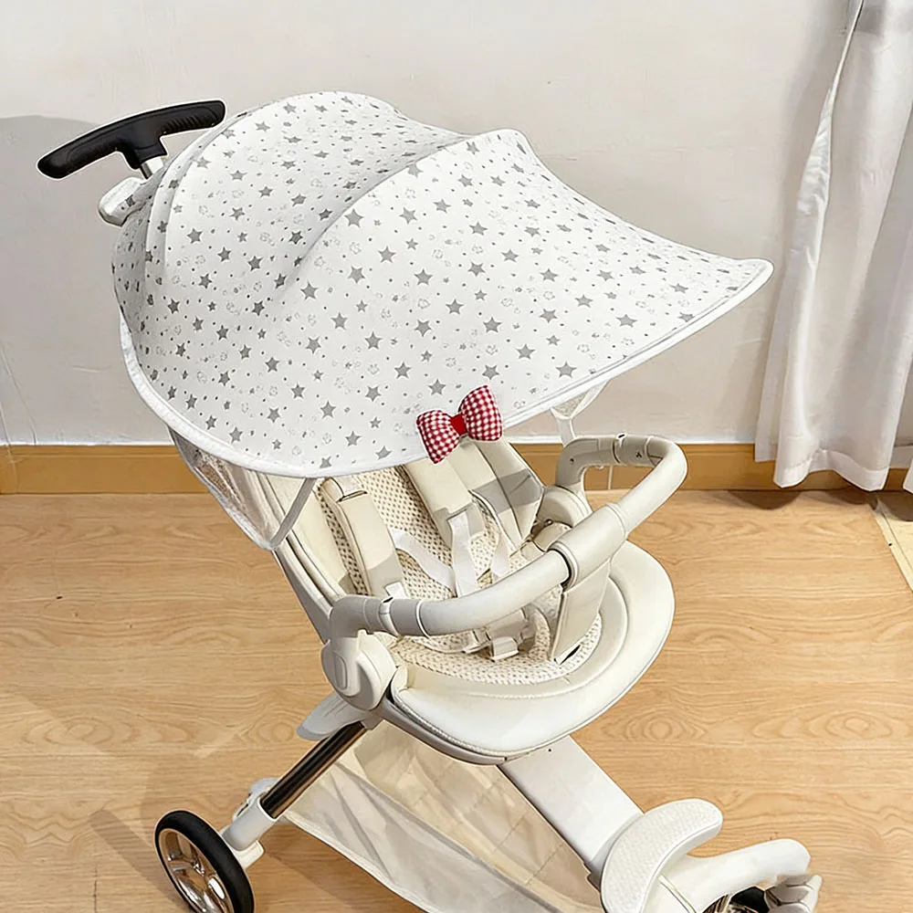 High Landscape Baby Stroller Sunshade Accessories UV Resistant Sunshade Cover Two-way Car Light Blocking Universal