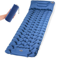 Camping Sleeping Mat Four Seasons Inflatable Mattress With Pillows Portable Folding Air Cushion Camping Mat Hiking Trekking