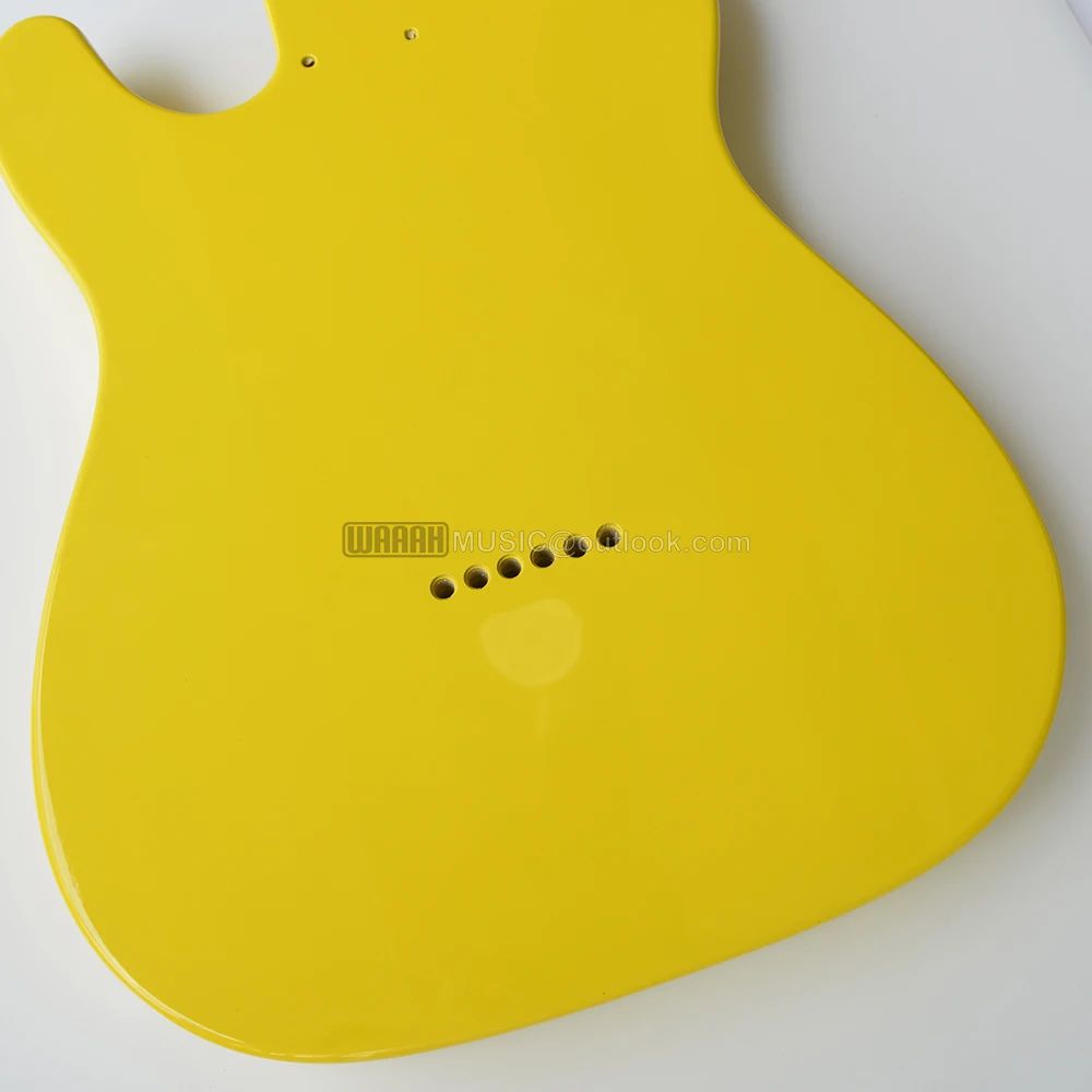 Alder Wood TL Guitar Body Light Yellow Color for Electric Guitar High Gloss Body Finished for TL Guitar Kits Building Parts