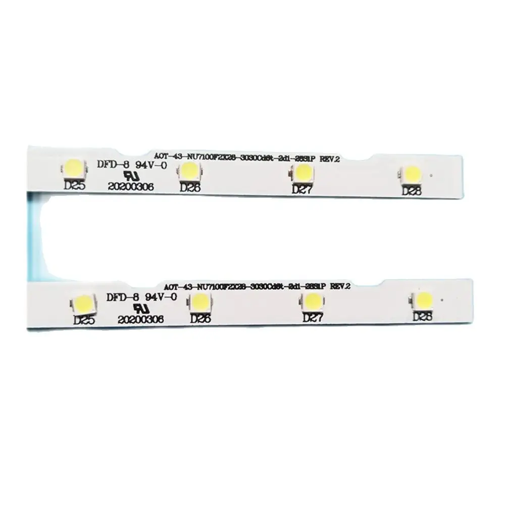 2pcs LED backlight strip for Samsung UE43NU7192U UE43RU7092 UE43NU7120U UN43NU7100 UE43NU7140 UE43NU7125 UN43RU7400G BN61-15482A