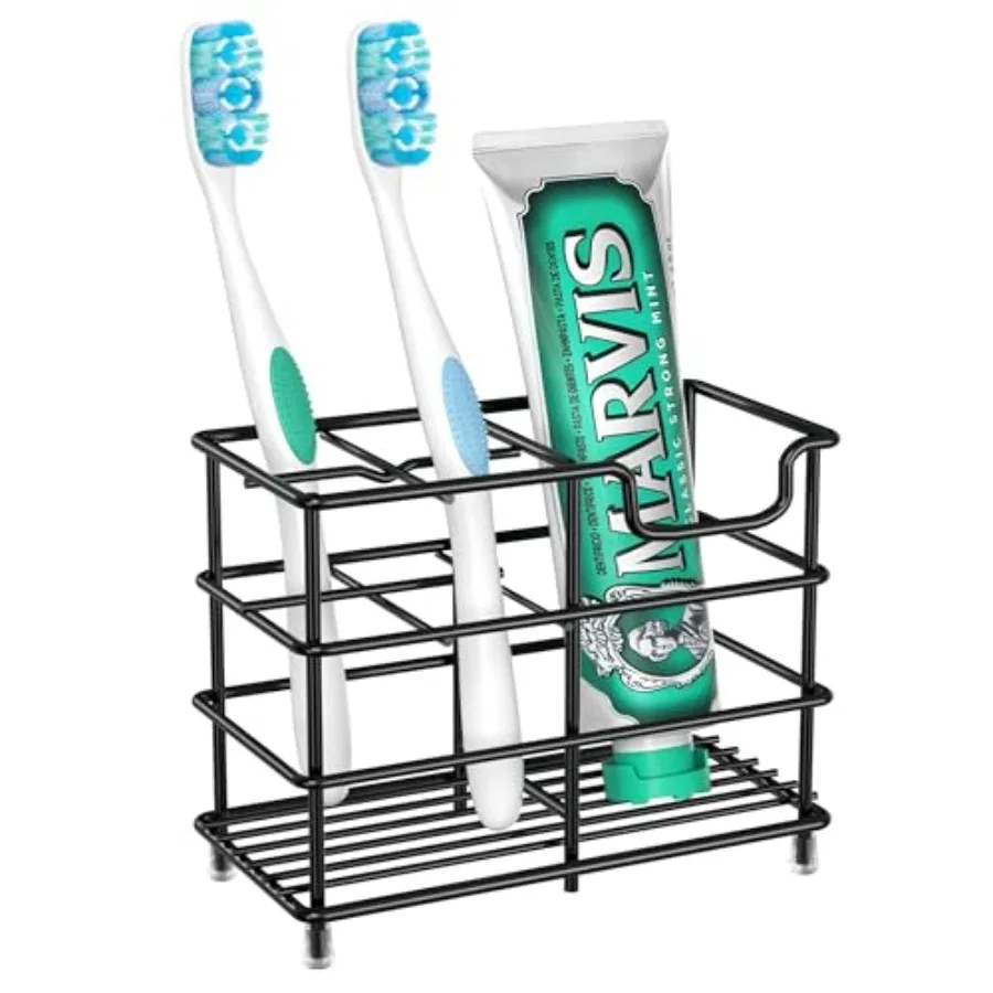 

Toothbrush Holders for Bathroom, 5 Slots Stainless Steel Bathroom Accessories Organizer for Small Spaces