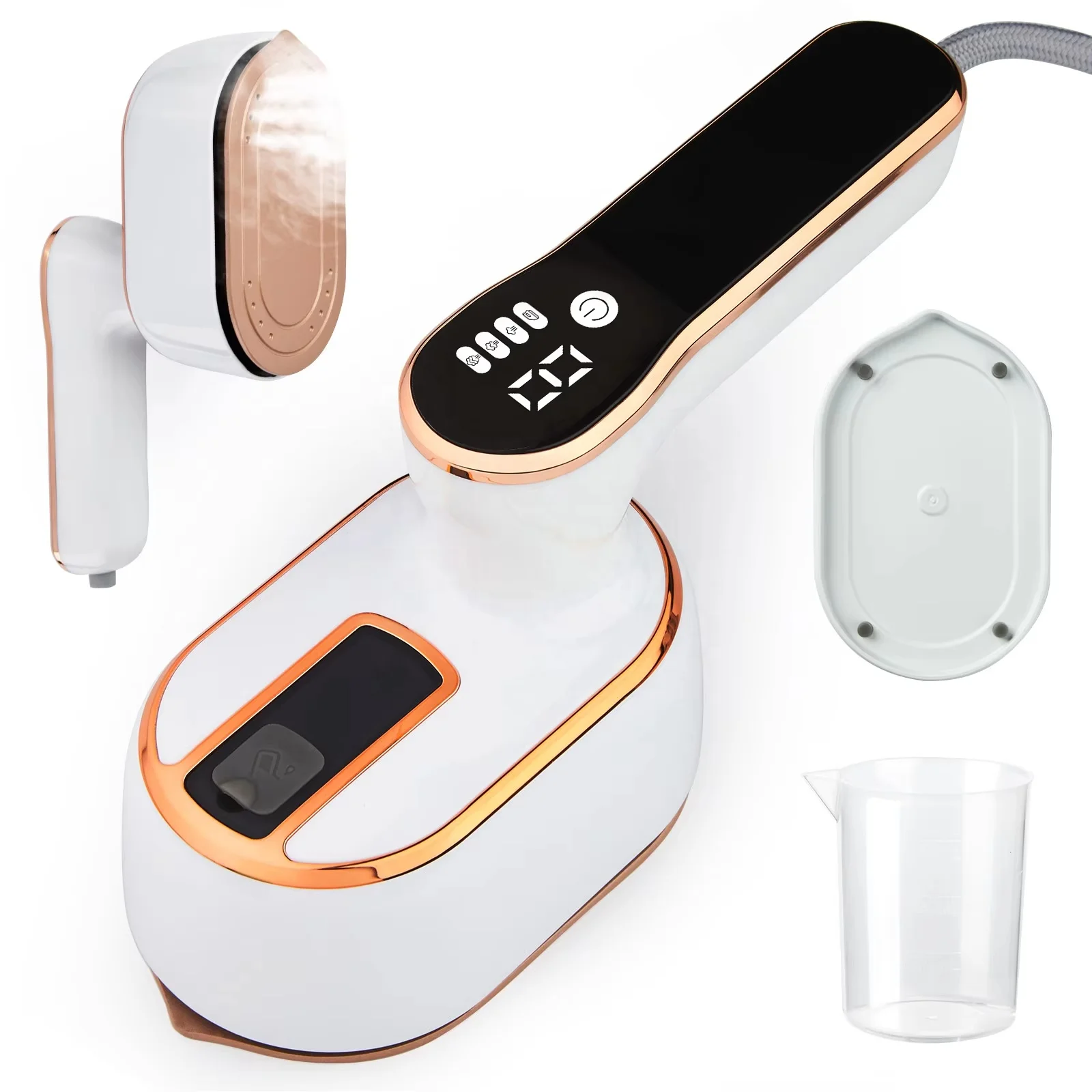 

110V/220V LCD Display Foldable Portable Garment Steamer Mini Travel Handheld Electric Steam Iron for Clothe
