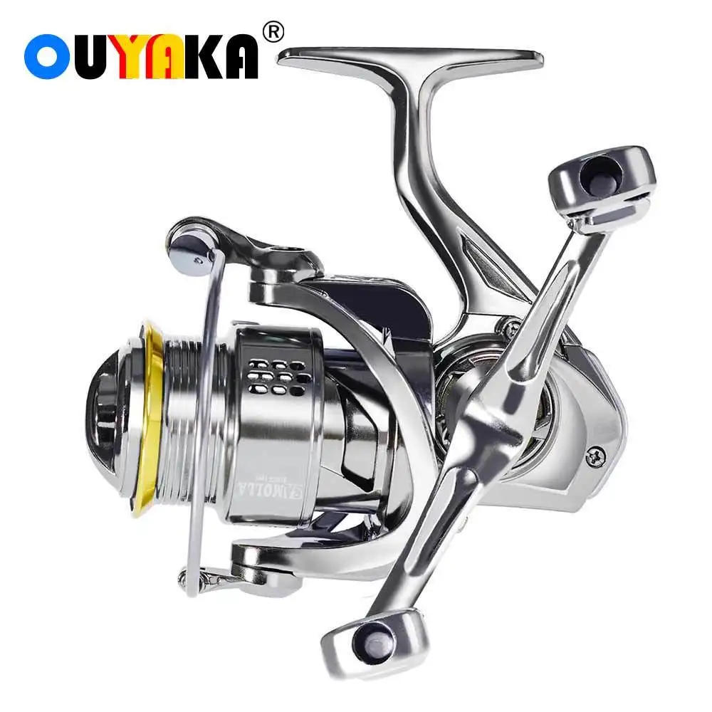 

Fishing Reel Coil 10kg Drag 5.2:1 Saltwater Waterproof Fishing Accessories Super Light Metal Shallow Spool Molinete Spinning