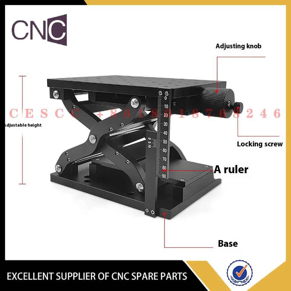 High-precision lifting platform, precision displacement, manual Z-axis, suitable for optical experiments Aluminum alloy material