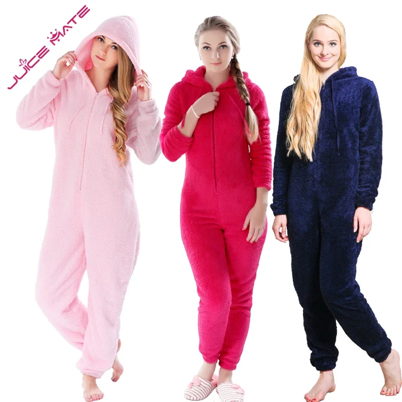 Winter Warm Pyjamas Women Plus Size Sleepwear Girl Kigurumi Stitch Pajamas Jumpsuits Plush Fleece Pajamas Sets For Women Adults