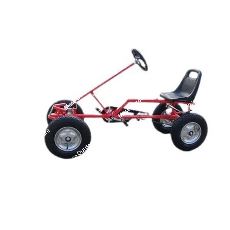 

Wheel Adult Go-Karts, With Hand Brake Teens Pedal Go Kart, Can Load 100KG