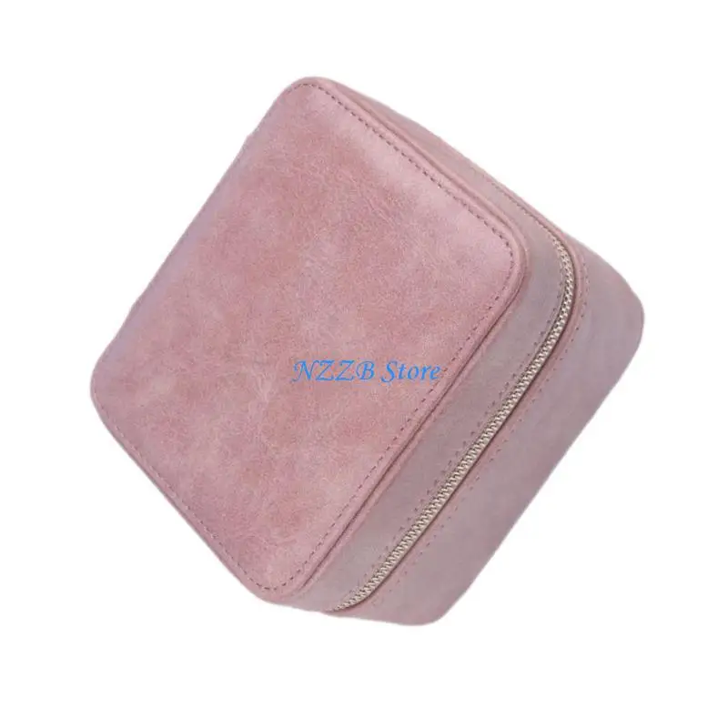 

T21F Watch Display Case for Watch Lovers PU Leather Wristwatch Case Jewelry