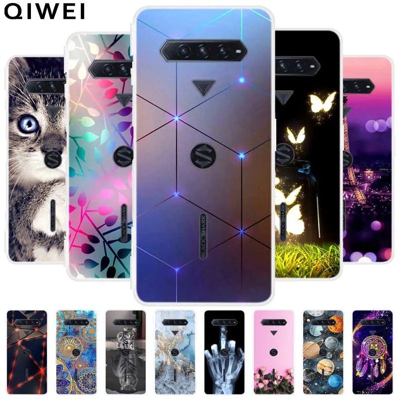 For Black Shark 4 Case 4Pro Fashion TPU Soft Silicone Funda for Xiaomi Black Shark 4 Pro Phone Cases Shockproof Shells Clear Bag