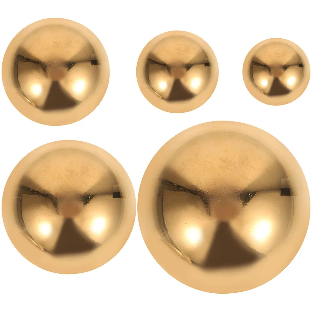 

5pcs Stainless Steel Decorative Hemisphere Thickened 304 Gazing Ball Polished Reflective Garden Globe For Outdoor Lawn Yard Home