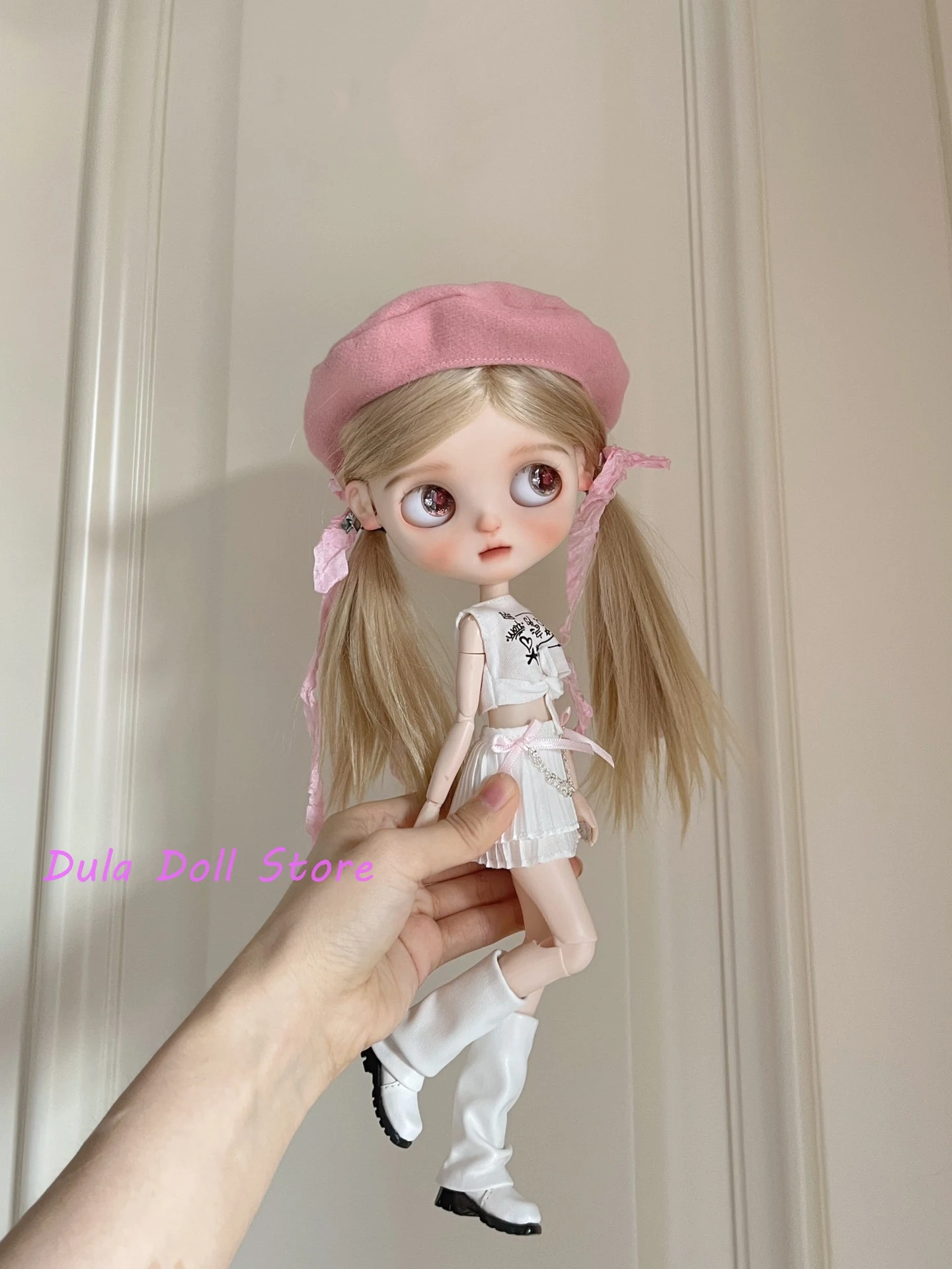دولا ملابس دمى ل Blythe مروحة القوس سلسلة تنورة مجموعة ob24 ob22 Diandian Azone Licca ICY JerryB 1/6 Bjd دمية