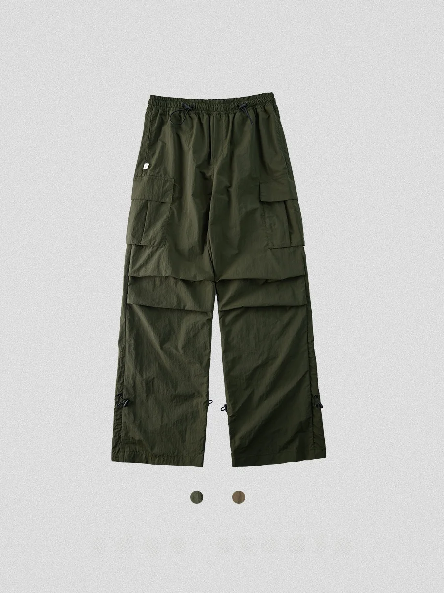 

Мужские брюки-карго свободного кроя с эластичной резинкой на талии и несколькими булавками, длинные брюки для спецодежды, молодежные повседневные брюки, летний сезон