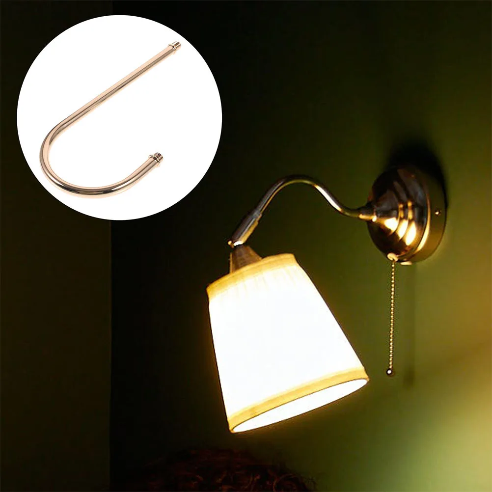 2개 벽등 곡선 파이프 나사형 굽힘 소형 곡선 막대 다중 헤드 샹들리에 DIY 램프 액세서리 조명 기구