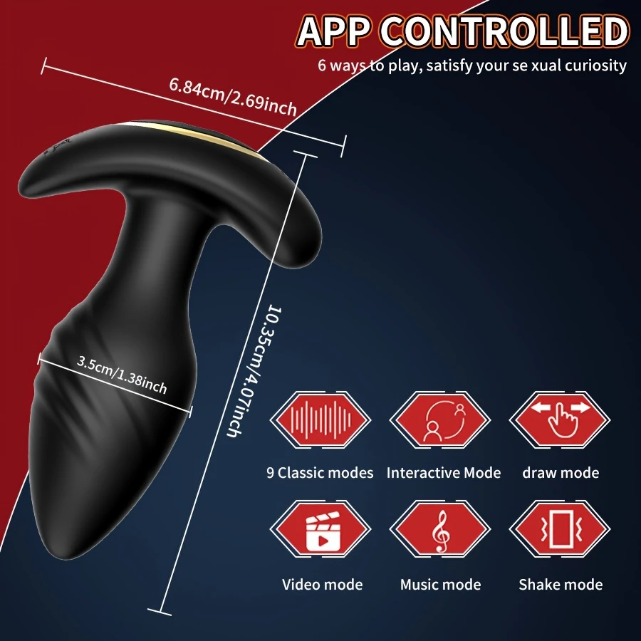 360 °   الدورية APP التحكم اللاسلكي الشرج هزاز بعقب المكونات الرجال جهاز تدليك للبروستاتا محفز الاستمناء الكبار الجنس لعب مثلي الجنس 18 +