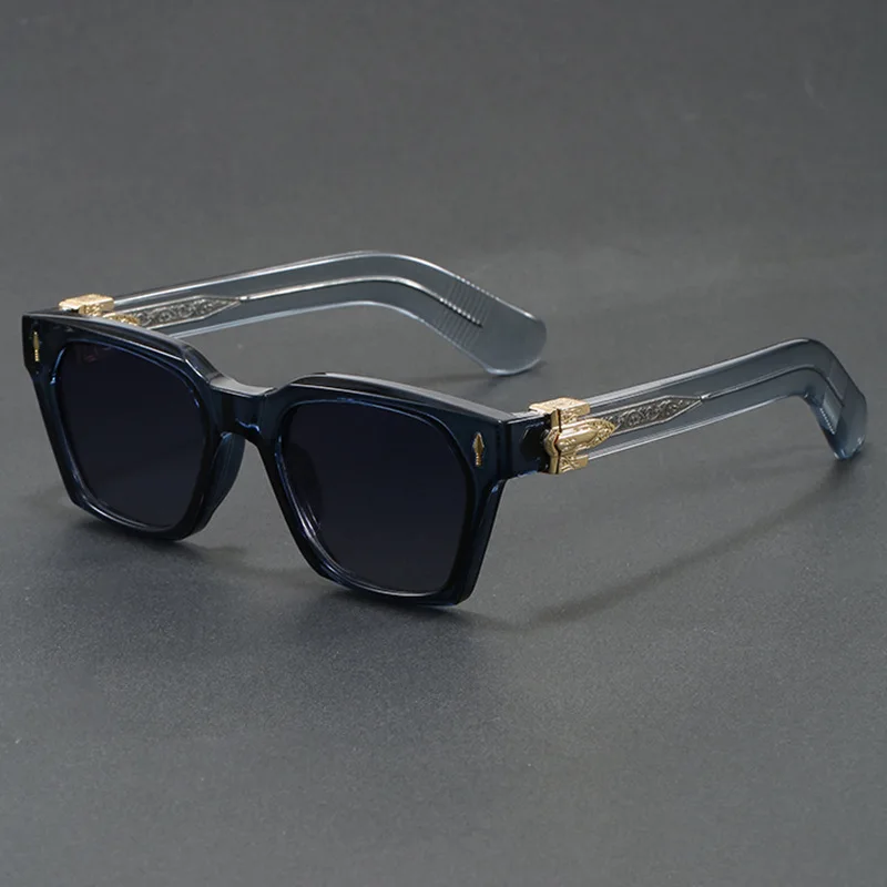 New Men's Advanced Ultra Light Coarse Frame Fashion Square Sunglasses Women Men Trendy Anti Mist Outdoor Driving Shades UV400