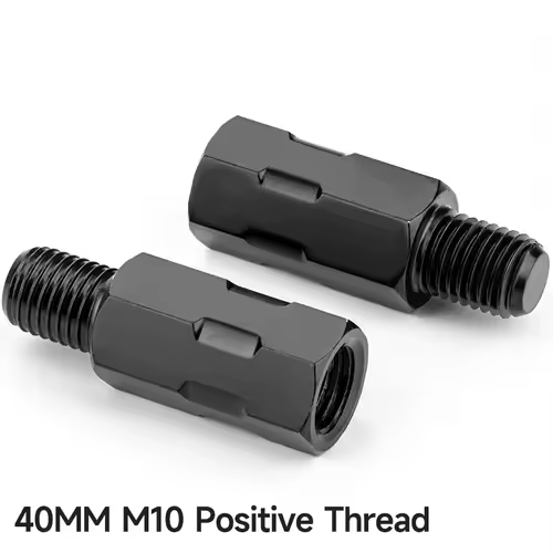 Longer Extension Black Motorcycle Rearview Mirror Adapters M8 8mm M10 10mm Anti clockwise Right Left Hand Thread Changing Screws - Image 26