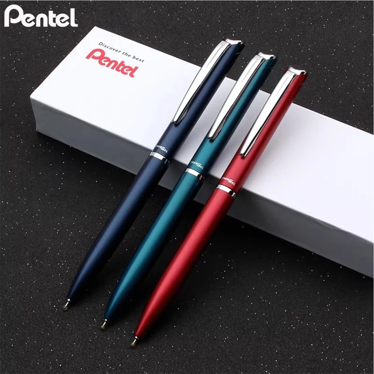 

Japan Pentel Gel Pen BLN2005 Metal Rod Rotary 0.5mm Quick-drying Rollerball Pen Gift Office Study Stationery Pens for Writing
