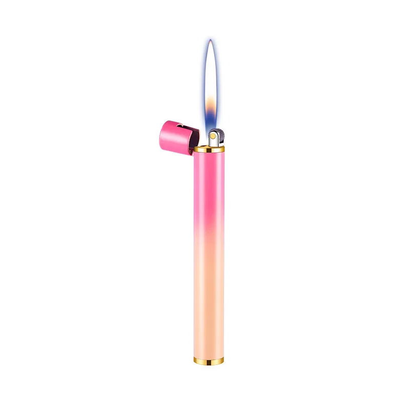Mini Soft Flame Lighter Cigarette Style Grinding Wheel Flint Torch Gas Lighters Pocket Lighter Cigarette Accessories Gadget Gift - Image 6