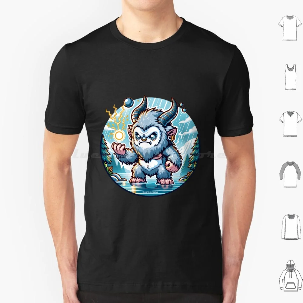 

Legendary Animals-Thunderous Silver Ape T Shirt Cotton Men Women DIY Print Fantastical Cute Kawaii Fantasy Supernatural