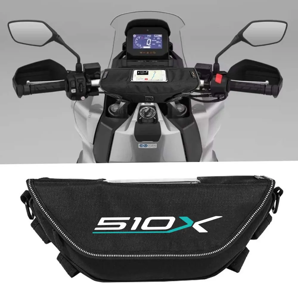 

For 510-x 510X 2025 2026 Motorcycle Handlebar Bag Waterproor Storage Travel navigation Bag Tools bag