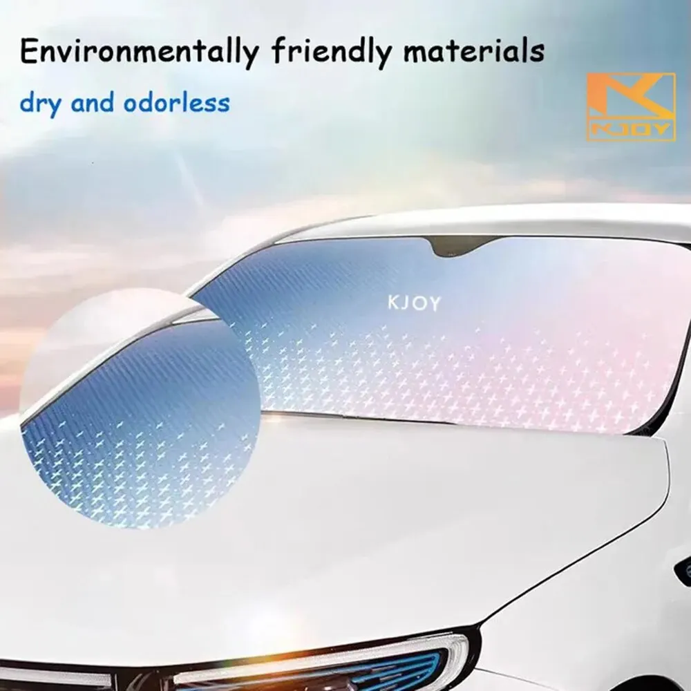 3 Colors Double Bubble Aluminum Foil Car Sunshade Front Car Seat Rear Windscreen Curtain Heat Insulation Sun Protector Accessory