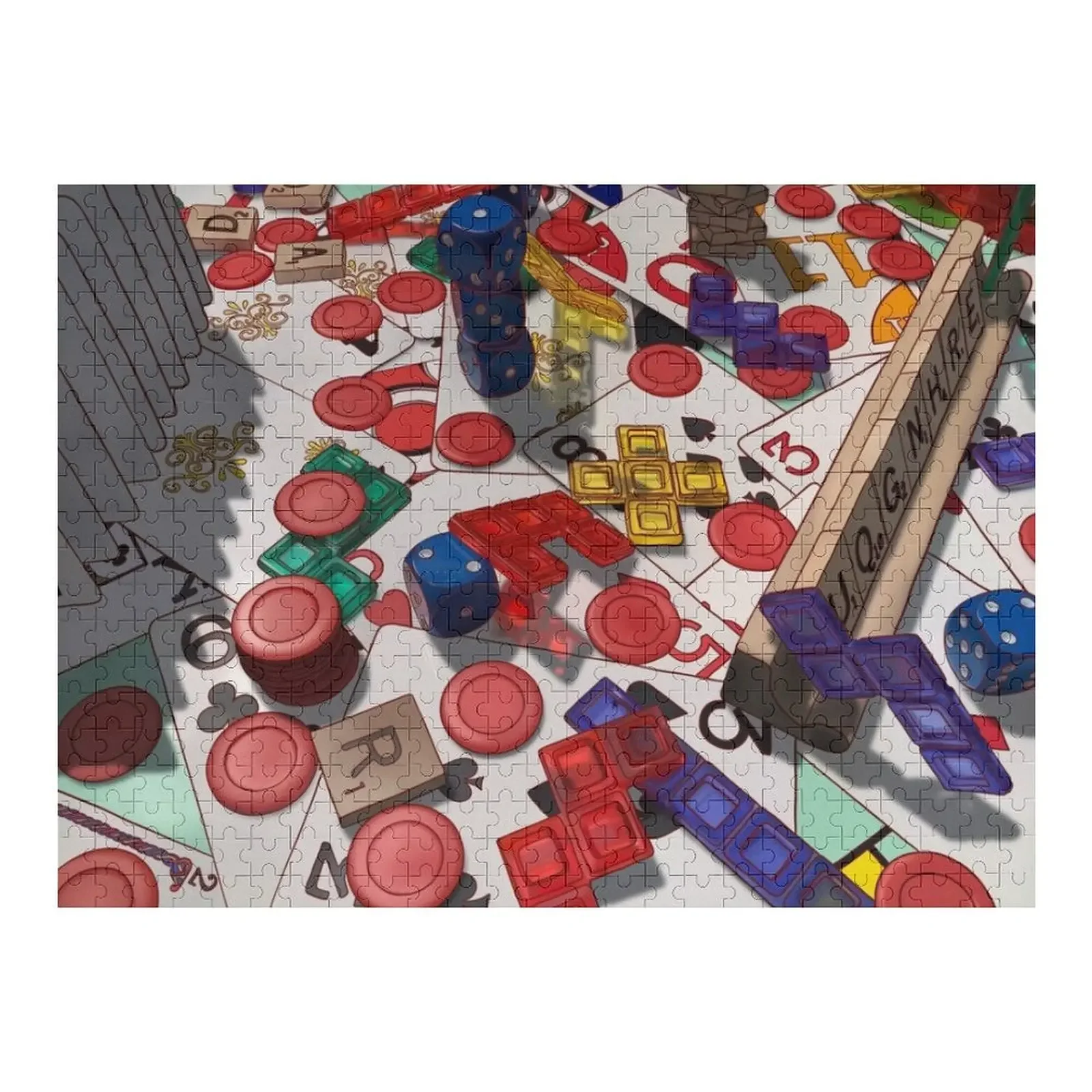 

game night still life Jigsaw Puzzle Novel Toys For Children 2022 Wooden Name Puzzle
