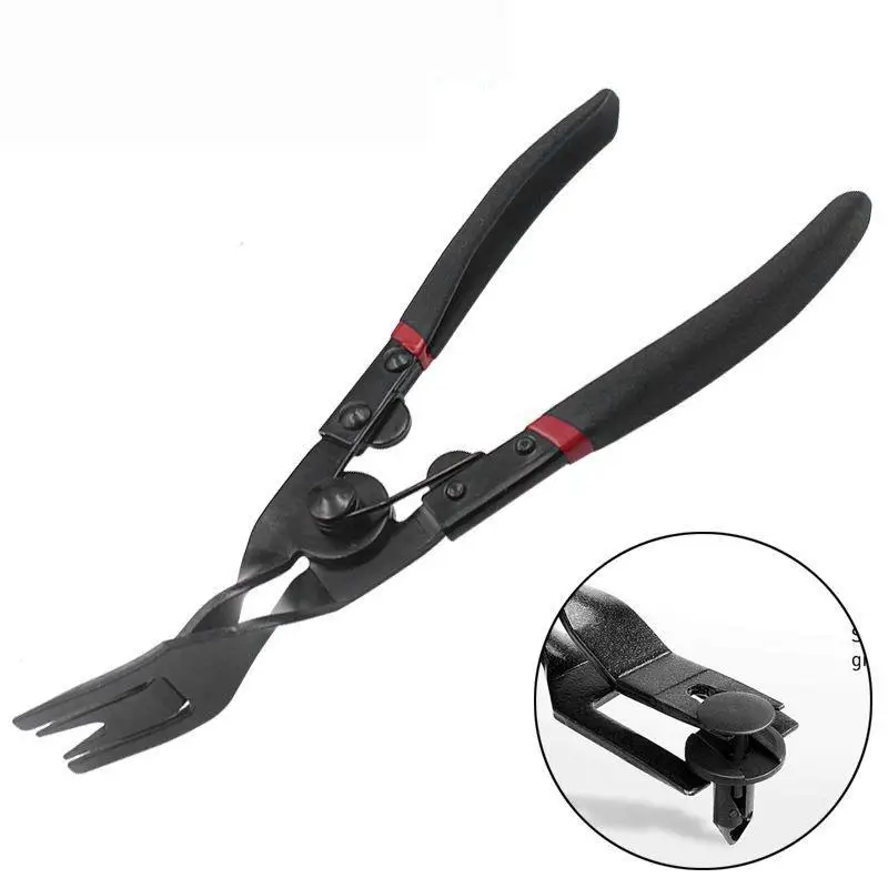 1Pcs Heavy Duty Car Fastener Remover Clip Pliers Anti-Scratch Trim Rivet Removal Pry Tool for Home DIY Auto Repair