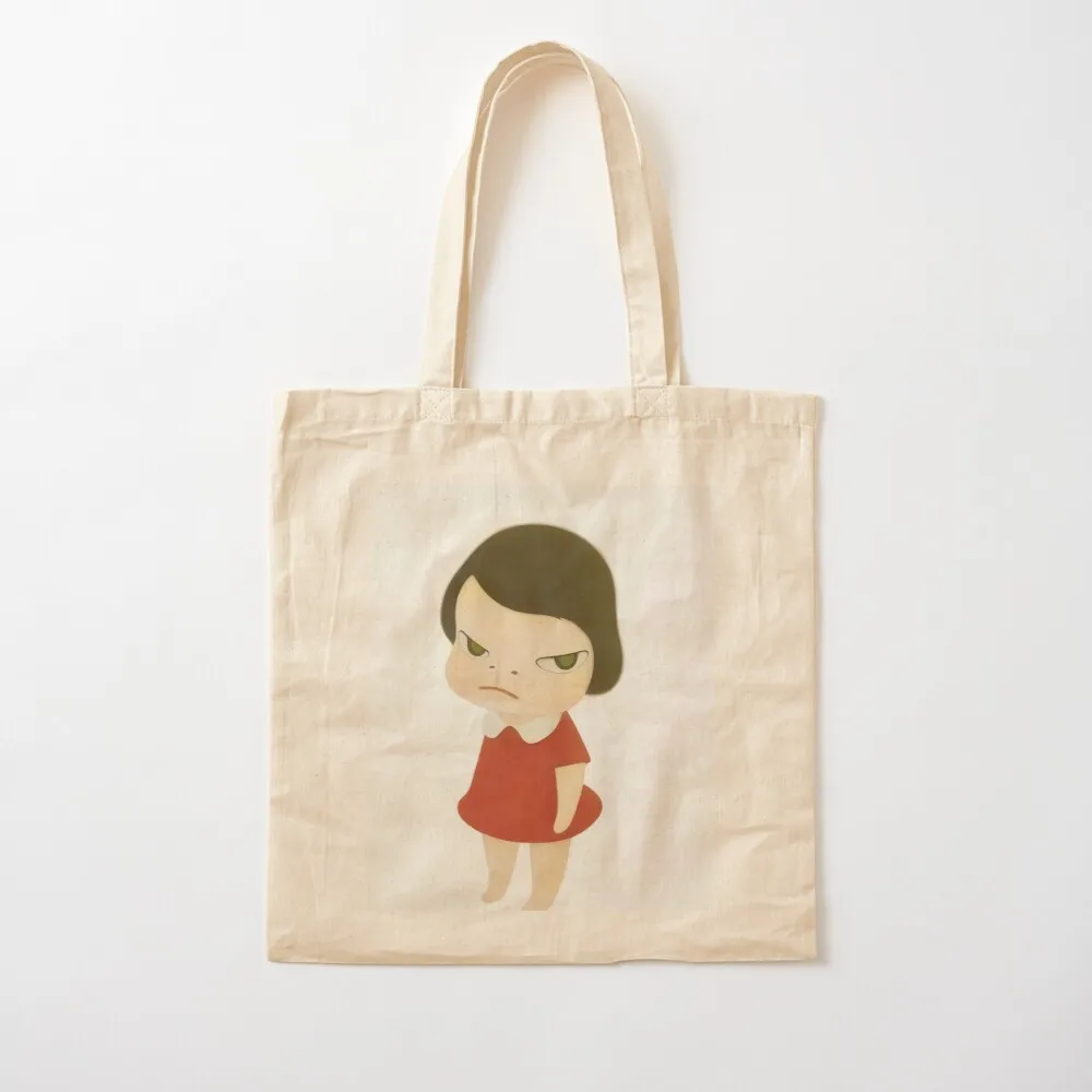 yoshimoto Nara cute baby girl in a red dress 0aint Tote Bag canvas tote bags shopper bag women Canvas Tote Bag