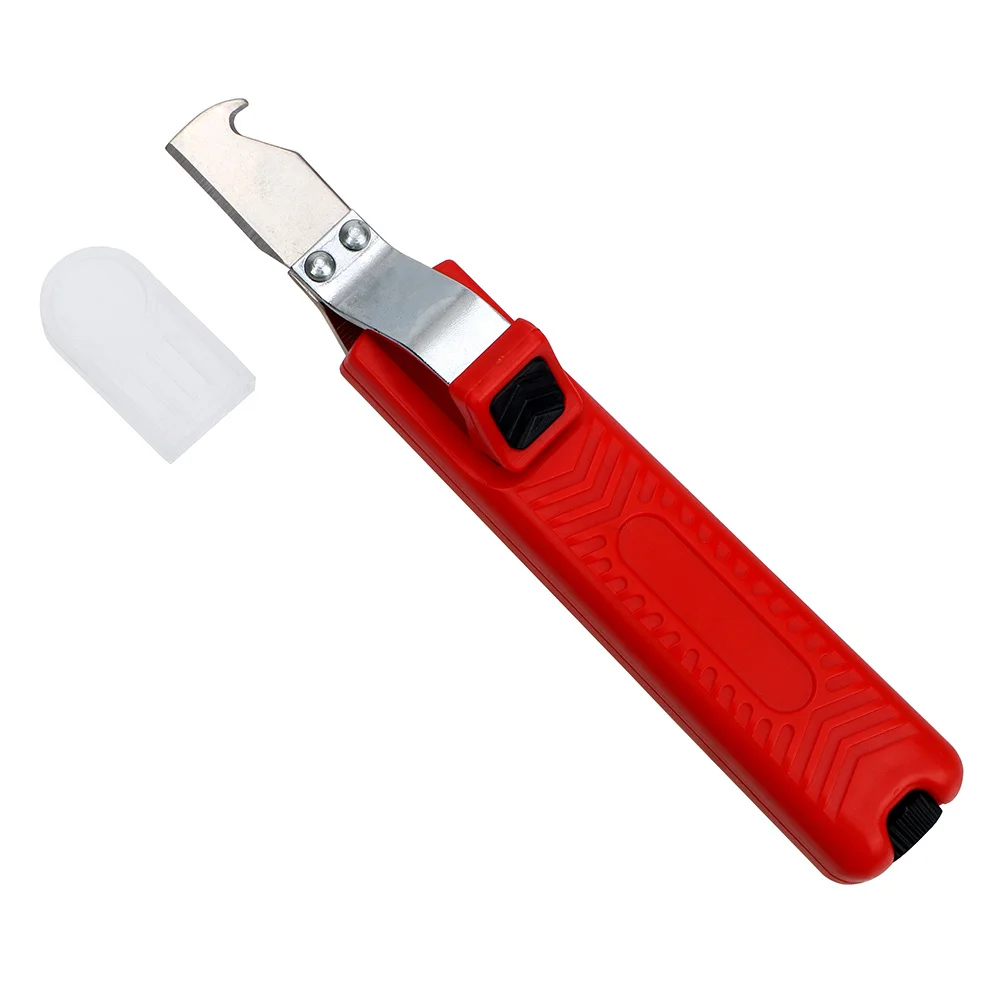 Regulowany ściągacz izolacji z ergonomicznym gumowym uchwytem, ściągacz izolacji do kabli 8-28mm, nóż do ściągania izolacji z kabli PVC. — zdjęcie 6