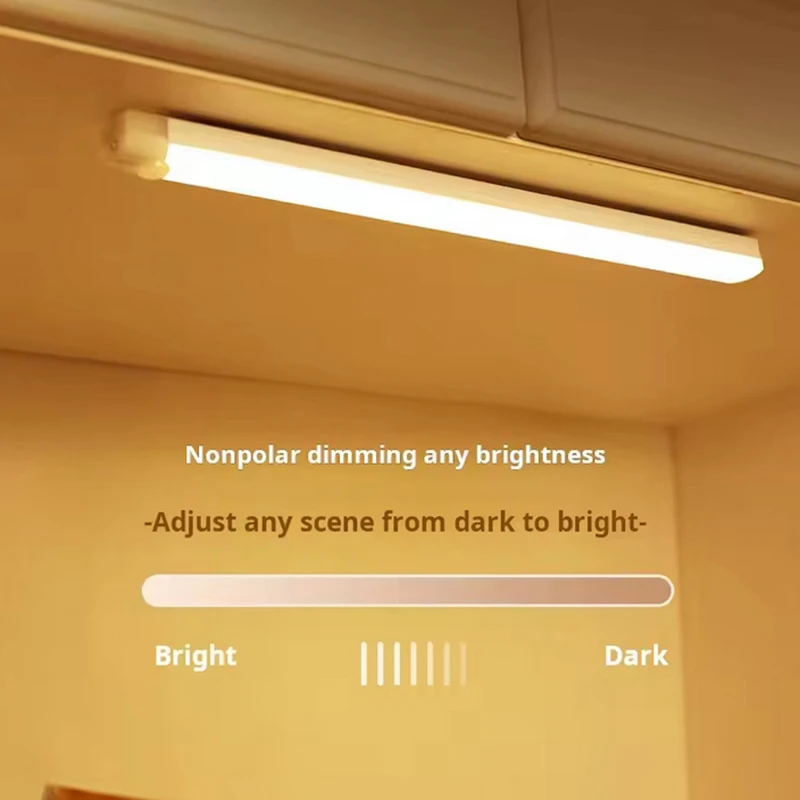 1 ชิ้นไร้สาย LED Motion Sensor Cabinet Light - เหมาะสําหรับตู้เสื้อผ้า, ห้องครัว, ตู้เสื้อผ้า, บันได - กลางคืนที่ใช้แบตเตอรี่