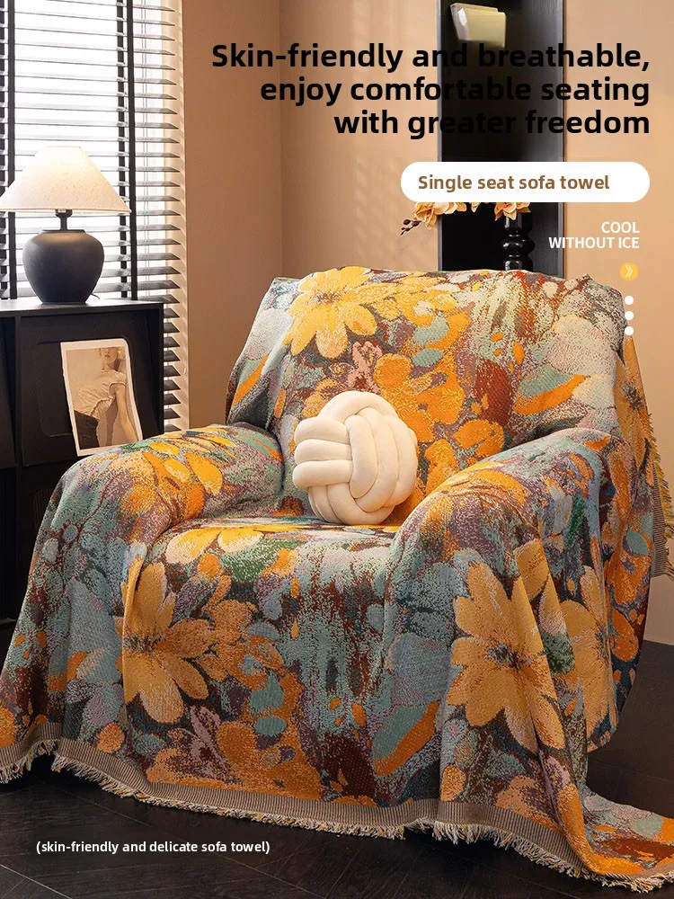 

Retro American Style Throw Blanket for Sofa Chair Bed Couch for Home Decor Living Room Bedroom Cozy Soft Plush Microfiber All