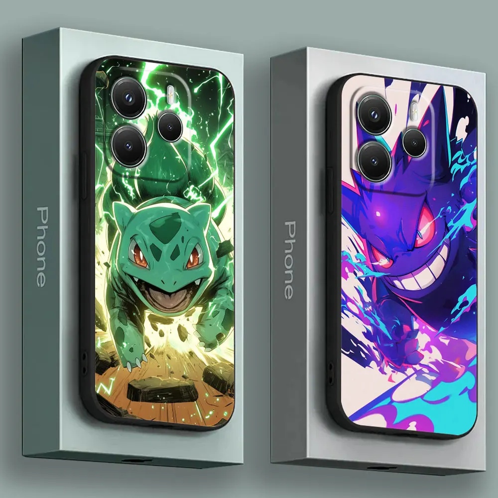 

Gengar Leafeon Bulbasaur Anime Phone Case for Xiaomi Redmi 14C 12C 10C 13C Redmi Note 14 13 12 11 10 Pro Plus 12S 11S Soft Cover