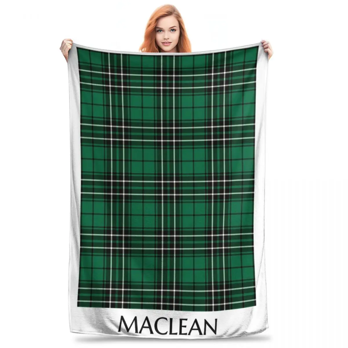 Clan MacLean Hunting Tartan Blanket Flannel Portable Throw Blankets Sofa Throw Blanket For Couch Bedding Travel Throws Bedspread