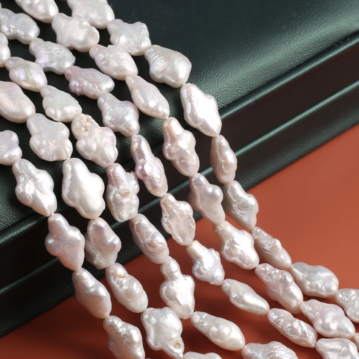 Natural Pearl Small Cross Delicate Shape Elegant Appearance for DIY Jewelry Making Handmade Bracelet Necklace Length 36cm