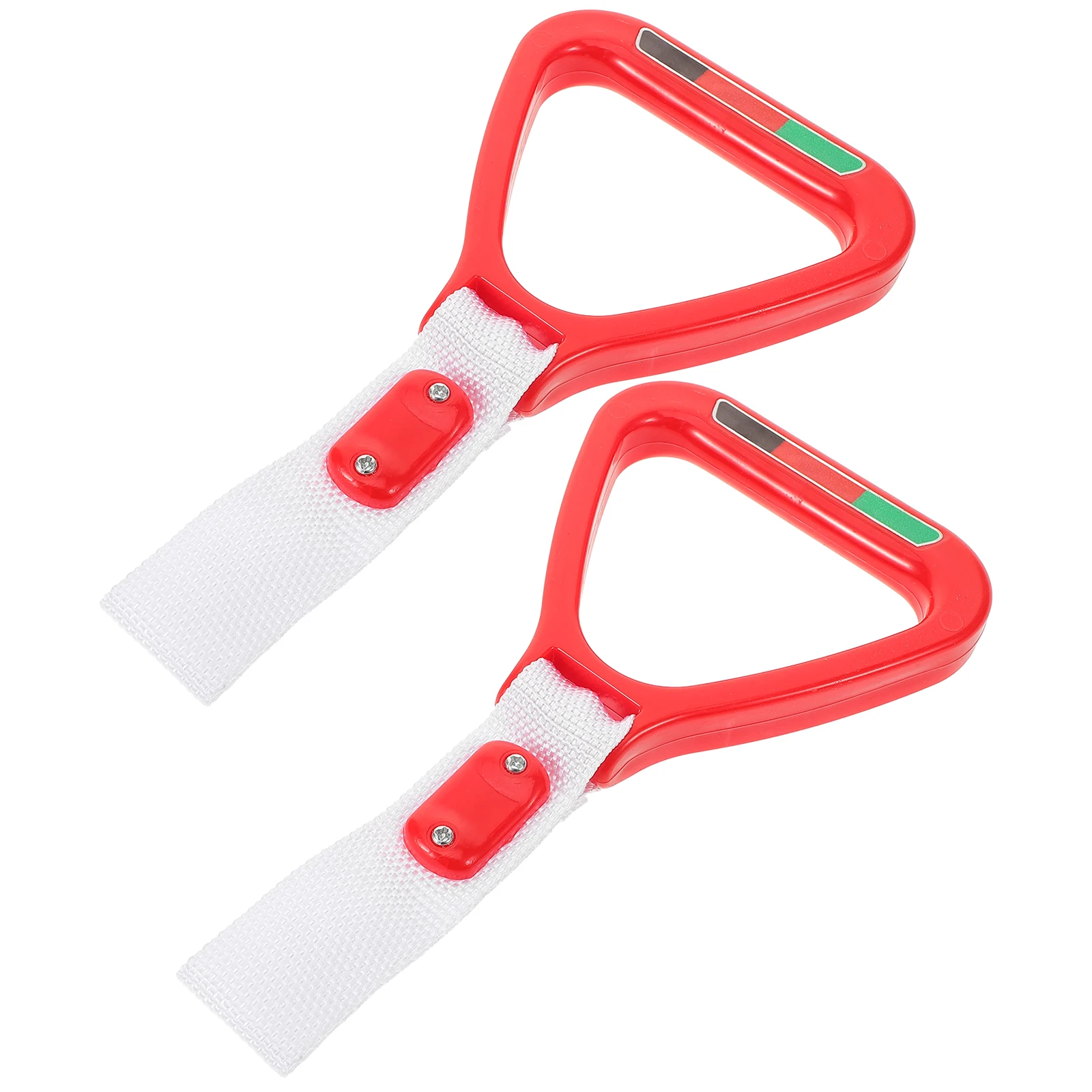 

2pcs Red Straps Handle Hand Rings Assist Elderly Subway Handles Subway Ring Replacement Durable Long Lasting
