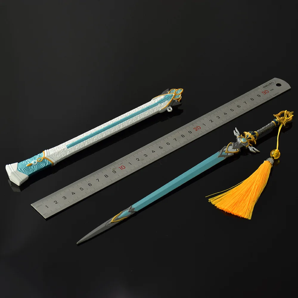 30 cm/11.81in Anime Koud Wapen Wapen Model, Volledig Metalen Handwerk Ornament Maanlicht Zwaard Speelgoed Collectie Zwaard Populaire Jongen Gift