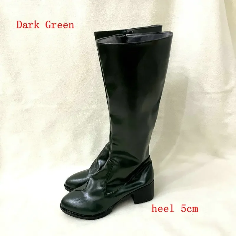 Shin Kamen Rider 1 go Cosplay Dark Green boots Custom Size Shin 1 go Boots Shin 2 go Shoes