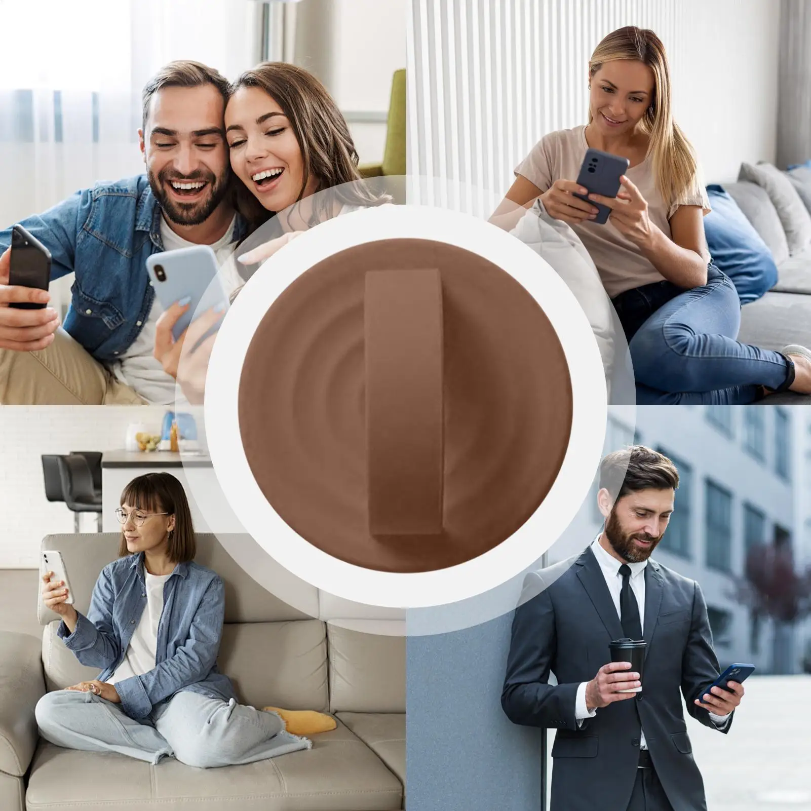 

Magnetic Phone Grip Ring Mount Grip For Cellphone Silicone Magnetic Phone Holder For Home Car Gym Photography Bedroom Office