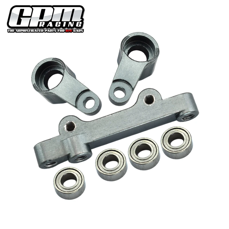 GPM アルミステアリングアセンブリ LOSI 1/18 Mini-T 2.0 1/16 Mini-B用